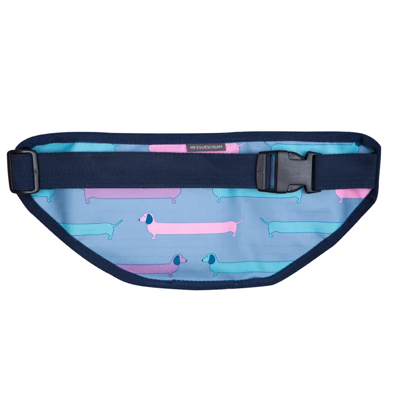 Hy Equestrian Dorris The Dachshund Bum Bag - Riviera/Navy-1